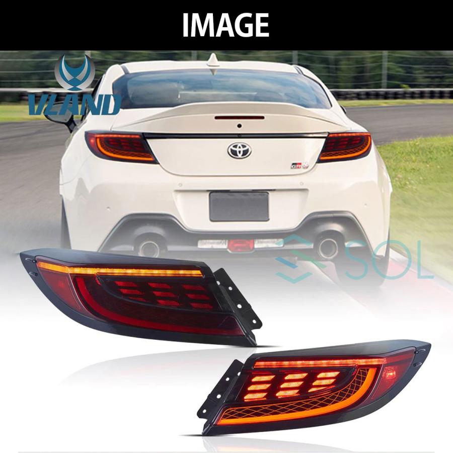VLAND スバル BRZ ZD8 リア テールランプ テールライト レッド VLAND スバル BRZ ZD8 リア テールランプ テールライト レッド