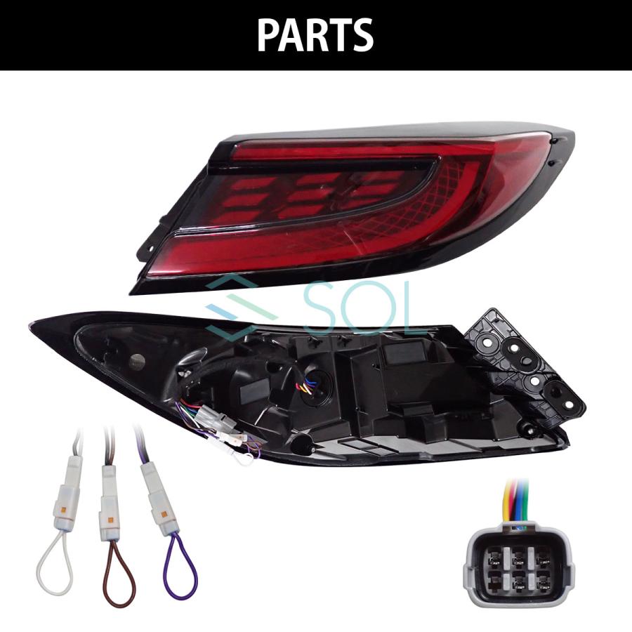 VLAND スバル BRZ ZD8 リア テールランプ テールライト レッド フルLED