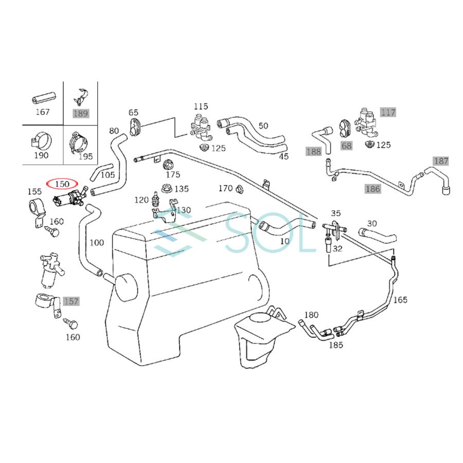 Mercedes-Benz（メルセデス・ベンツ） 電動ウォーターポンプ 補助