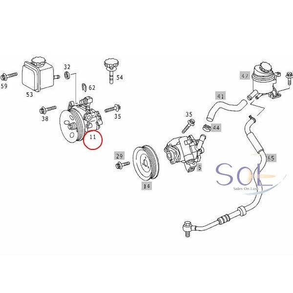 Mercedes-Benz ベンツ W163 ABC パワステポンプ ハイドロポンプ 
