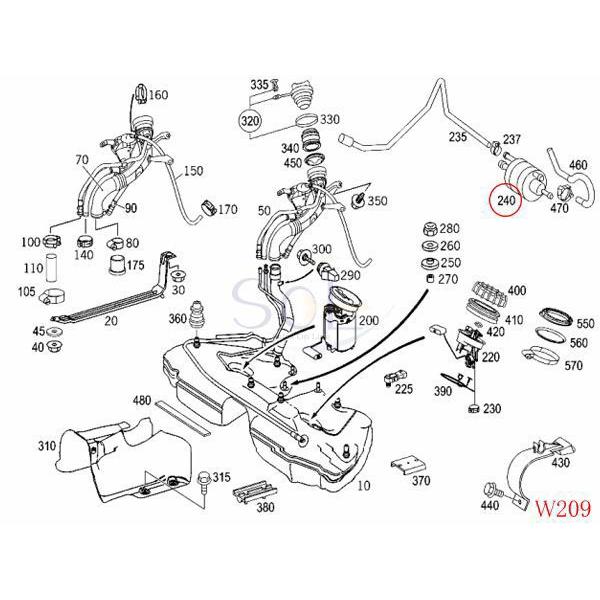 ベンツ R230 W463 フューエルフィルター(フューエルストレイナー) SL350 SL500 G320 G500 G550 G55 0024773001 0024773101 0024776401｜solltd｜05