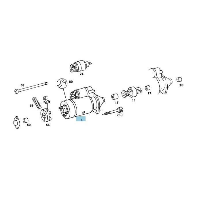 ベンツ 190クラス W201 190E スターター セルモーター スターターモーター リビルト コア返却不要 0031512801 18時まで即日出荷