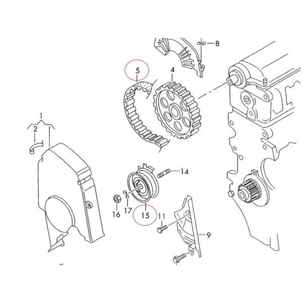 VW ゴルフ4 ボーラ タイミングベルトキット(INA製) ウォーターポンプ ドライブベルト 4点セット 06A198119 06A121011G 06A260849B｜solltd｜02