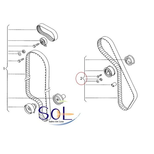 VW ゴルフ4 タイミングベルト ベルトテンショナー ガイドプーリー 3点セット INA(530034410) 06A198119A 06B109243 06B109244 出荷締切18時|solltd|02