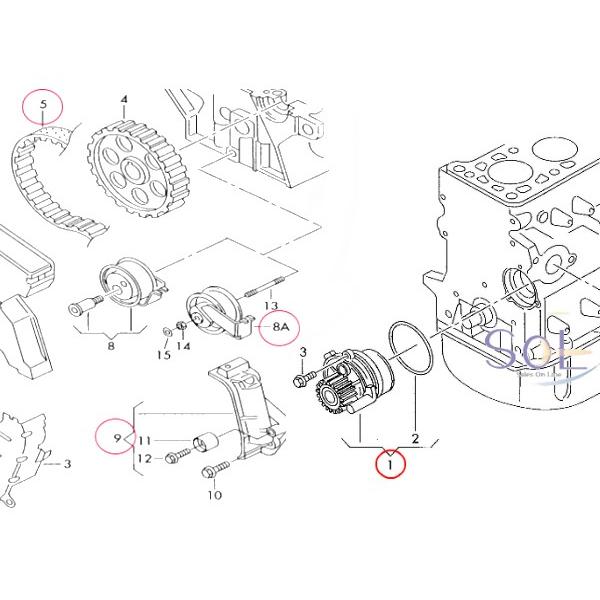 Audi（アウディ） A4 (8D 8E 8H B5 B6 B7) タイミングベルト