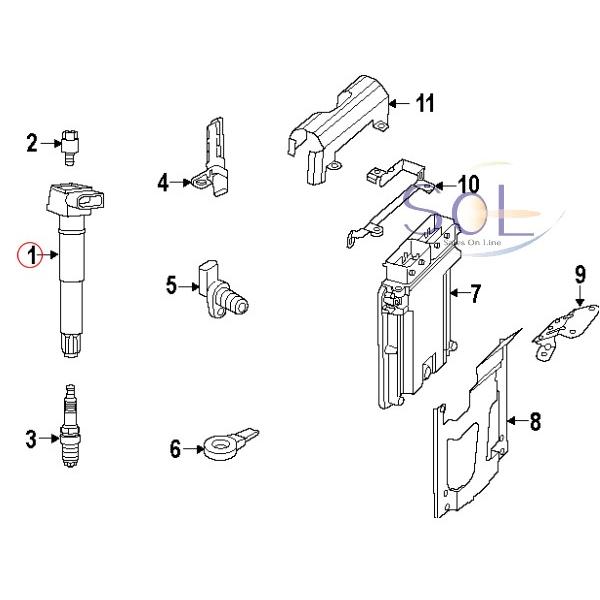 PORSCHE ポルシェ パナメーラ 970 イグニッションコイル 6本 