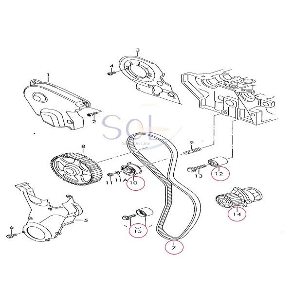 Audi（アウディ） A4 (8EC B7 8ED) タイミングベルトキット 4点セット+