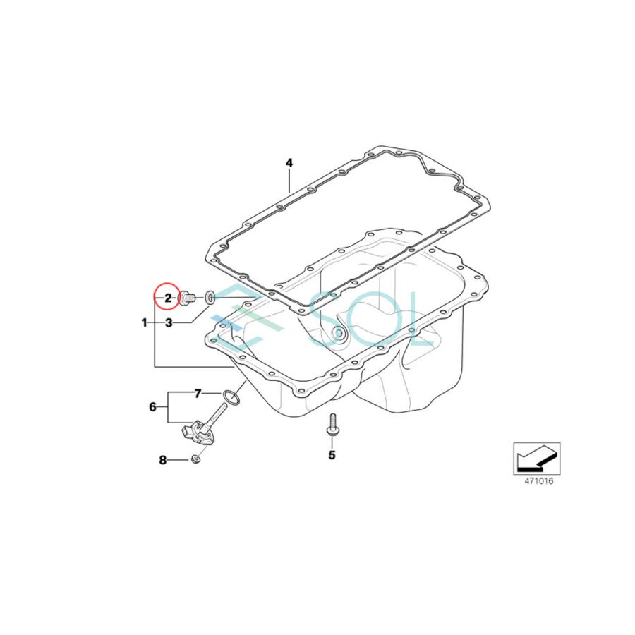 ドレンボルト ドレンプラグ BMW E87 E46 E90 E91 E34 E39 116i 118i 120i 316ti 318i 318Ci 318ti 320i 530i 540i 11131742994 11137568309｜solltd｜05