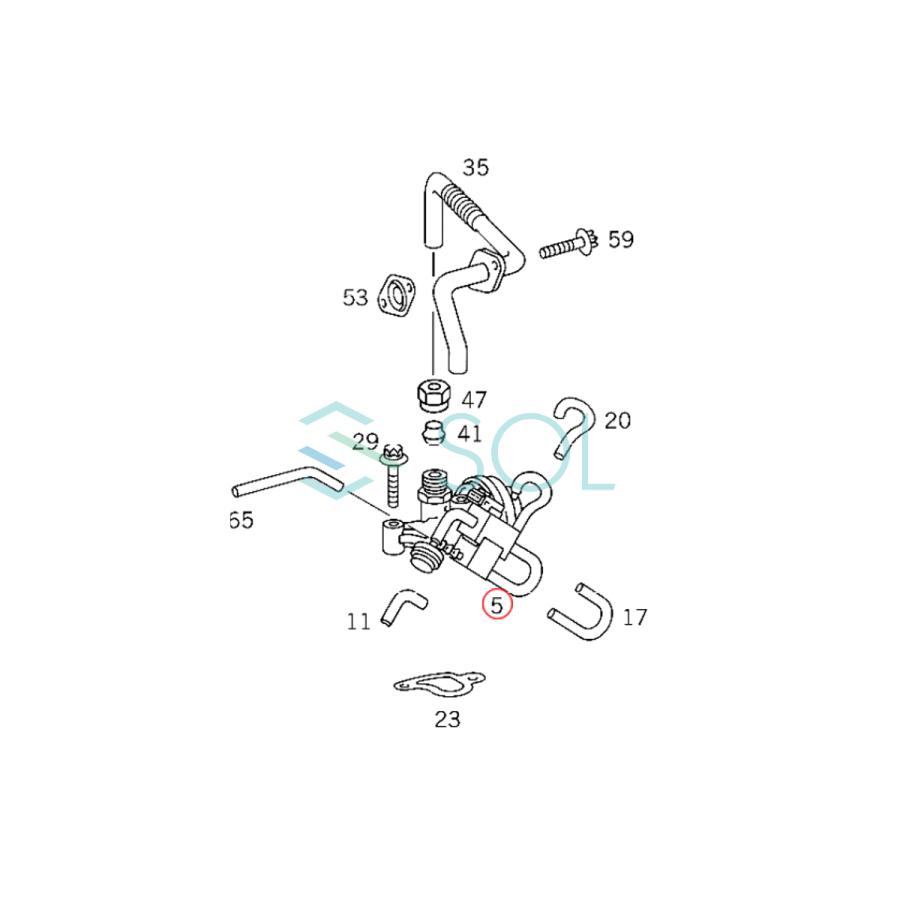 ベンツ W202 W203 W210 W211 W220 W215 EGRバルブ C240 C280 C320 C55 E240 E320 E430  E500 E55 S320 S350 S430 S500 S55 CL500 1121400060