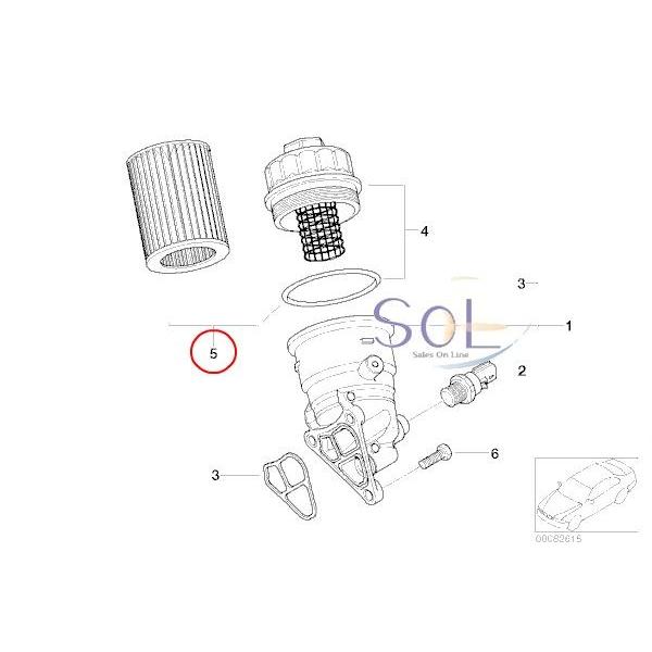 BMW MINI ミニクーパー R50 R52 R53 エンジンオイルフィルター 11427512446 11427509208 出荷締切18時｜solltd｜02