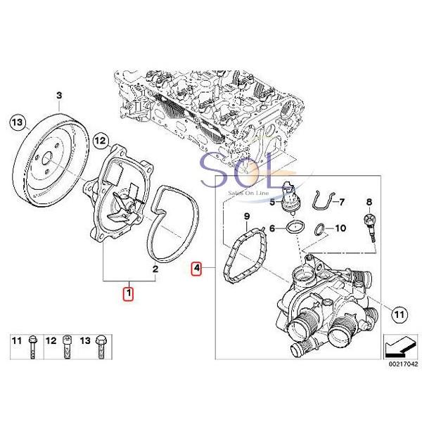 BMW BMW MINI R55 R56 R57 R58 R59 R60 サーモスタット 水温センサー付