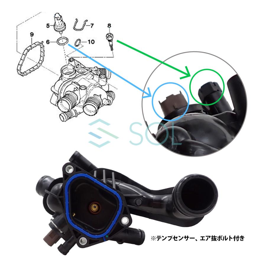 BMW BMW MINI R55 R56 R57 R58 R59 R60 サーモスタット 水温センサー付