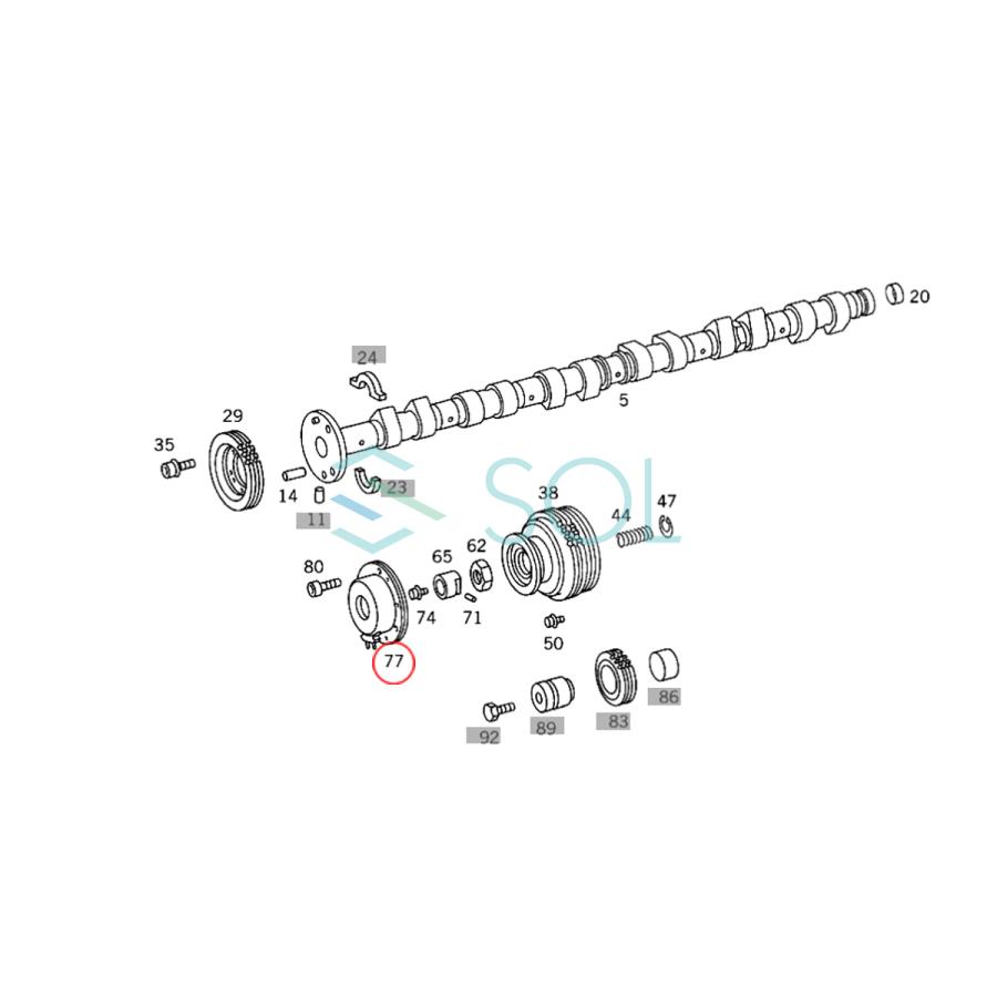 Mercedes-Benz PIERBURG ベンツ W202 W124 W210 カムシャフト 