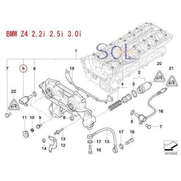 BMW 送料185円 BMW E87 E46 E90 E91 Z3 カムシャフトセンサー 排気側