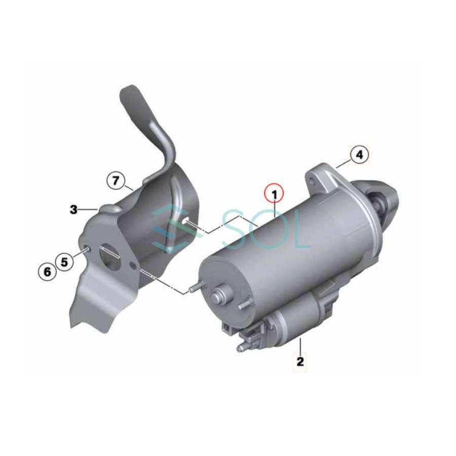 BMW 7シリーズ F01 740i スターター セルモーター スターターモーター 新品 コア返却不要 12417526236 12412344243 18時まで即日出荷_5