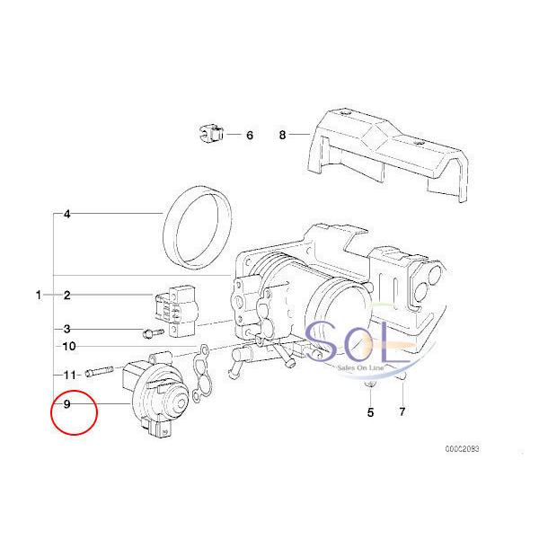 BMW BMW E36 E46 エンジン スロットル アイドルバルブ 318i