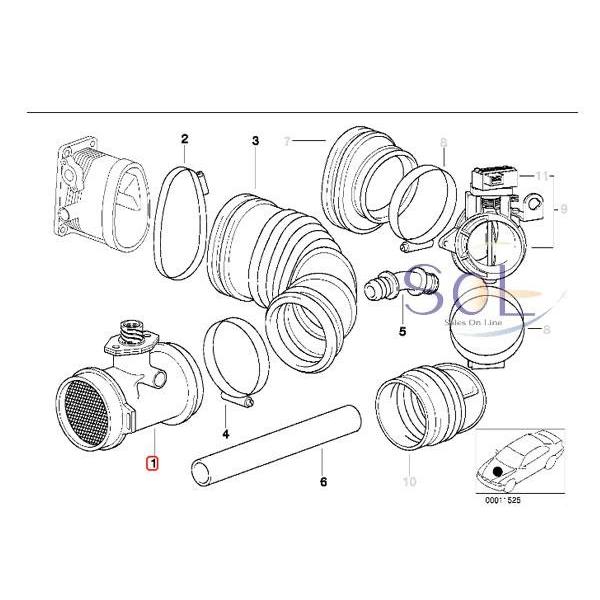 mmmさん確認用 BMW E36 Z3 エアマスセンサー エアフロメーター 318i 1.9 13621736224