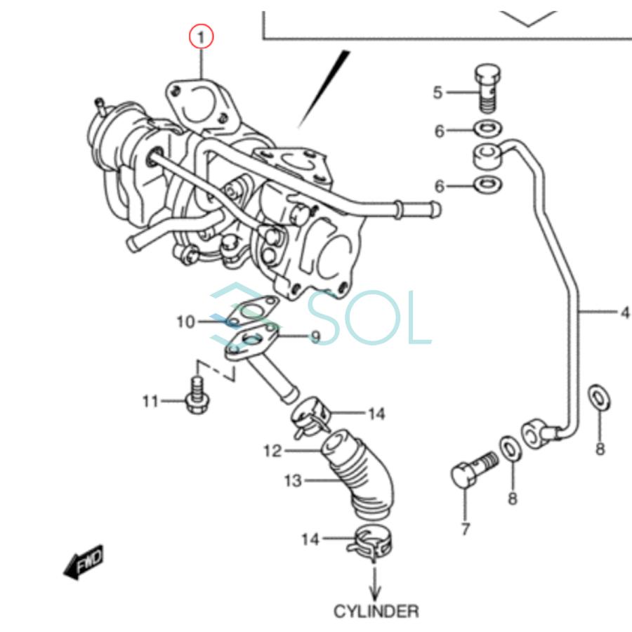 スズキ（SUZUKI） コア返却不要 ワゴンR MH23S タービン ターボ