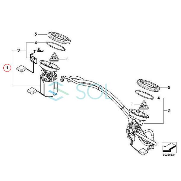 BMW 8シリーズ E31 燃料ポンプ3点セット BMW 8シリーズ E31 燃料ポンプ