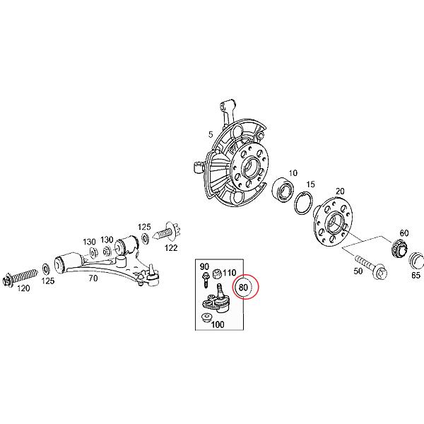 Mercedes-Benz ベンツ W169 W245 フロントコントロールアーム