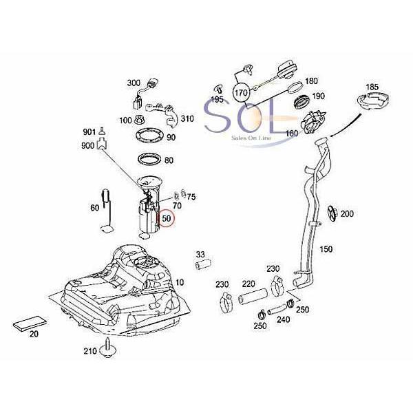 Mercedes-Benz（メルセデス・ベンツ） フューエルポンプ シールリング ベンツ 燃料ポンプ + シール SET W638