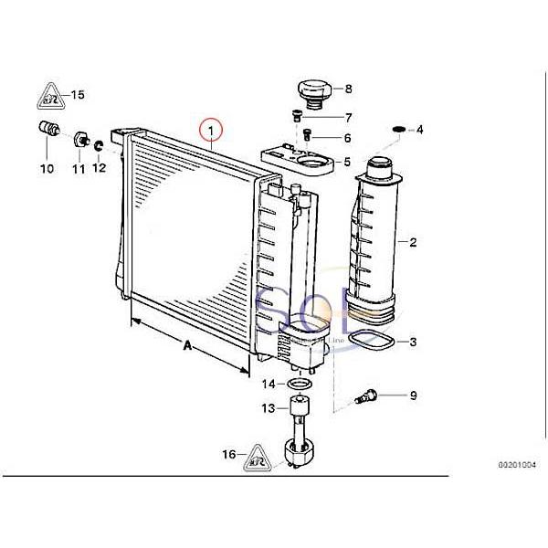 BMW CAPSOL BMW E30 E36 ラジエーター ラジエター 318i 320i 323i 325i