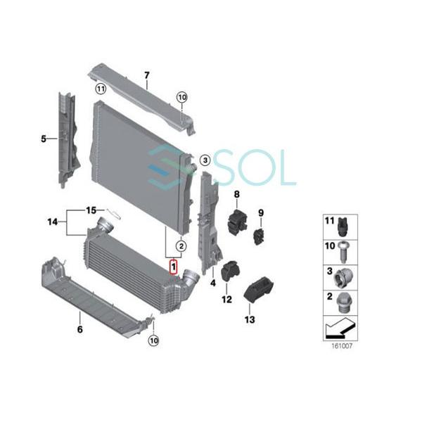BMW E70 X5 E71 X6 ラジエーター ラジエター 35i 17117533472 出荷締切18時