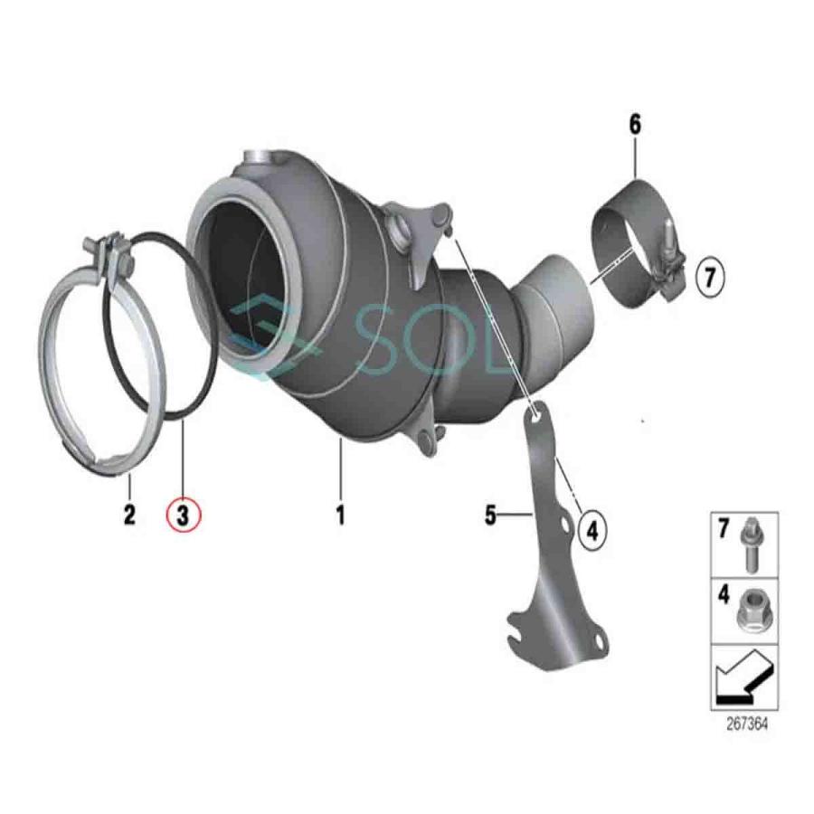 BMW 送料185円 F32 F33 F36 エキゾーストマニホールド エキマニ