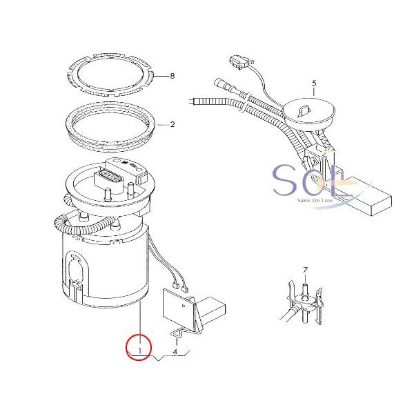 フォルクスワーゲン（Volkswagen） フューエルポンプ 燃料ポンプ 一体