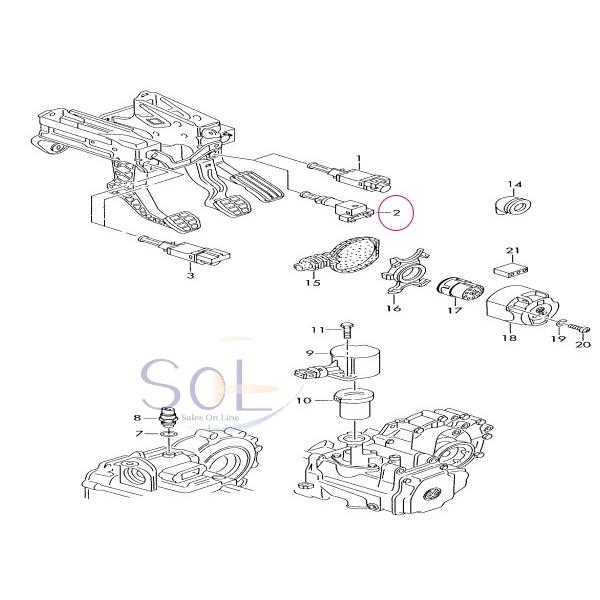 PORSCHE ポルシェ カイエン ブレーキランプスイッチ 95561311031 95561311032 出荷締切18時｜solltd｜05