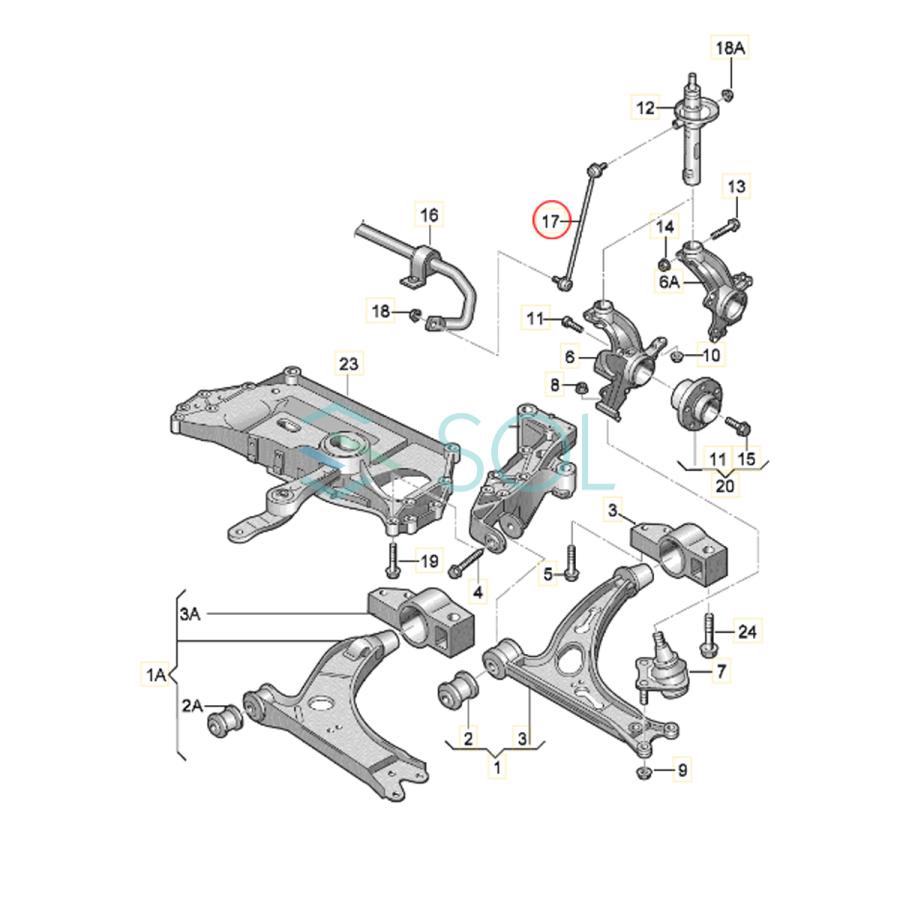 LEMFORDER VW ワーゲン パサート B7 3C フロント スタビリンク 左右 