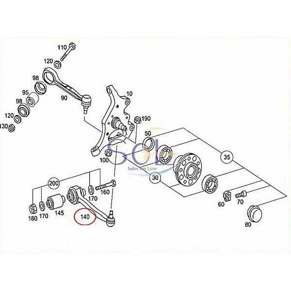 ベンツ W203 フロント ロアアーム(コントロールアーム) 左右セット C180 C200 C230 C240 C280 C320 C32 C55 2043301911 2043302011｜solltd｜02