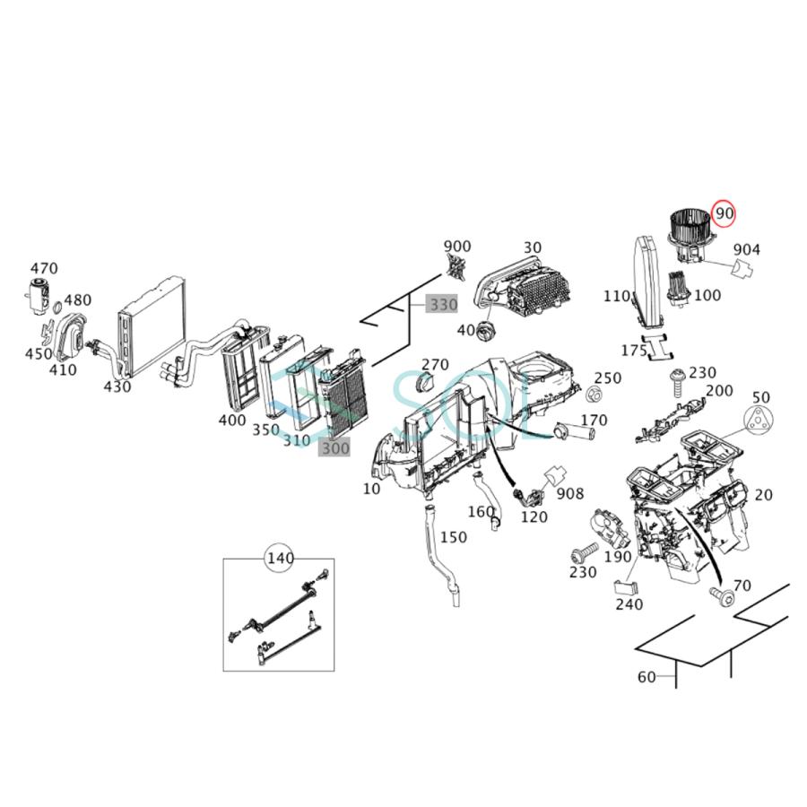 Mercedes-Benz（メルセデス・ベンツ） ベンツ W204 W212 W207 エアコン