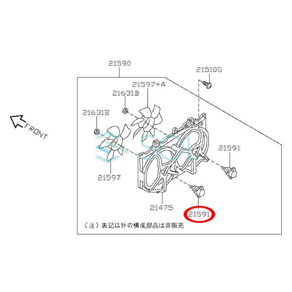 日産（NISSAN） CAPSOL プリメーラ P11 ラジエーター ラジエター 電動