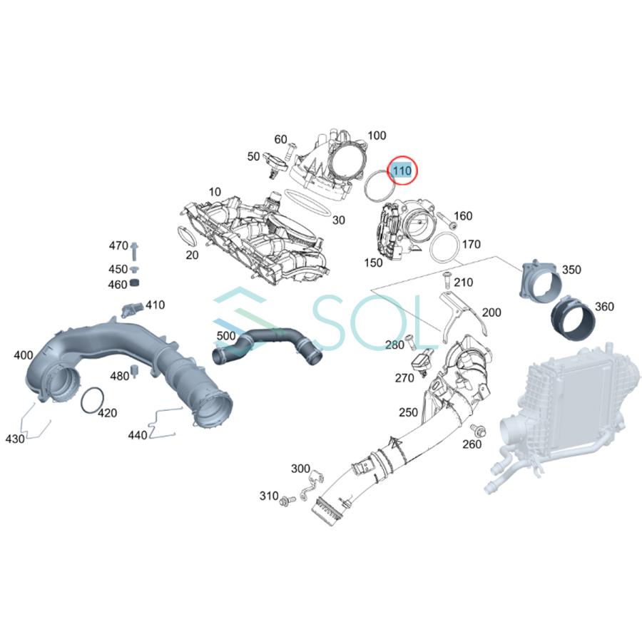 メル出品 Mercedes-Benz（メルセデス・ベンツ） 純正 スロットルボディ