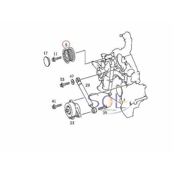 ベンツ W207 W211 W212 ベルトテンションプーリー ガイドプーリー E300 E350 E500 E550 2722021019 出荷締切18時｜solltd｜02