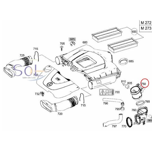 Bosch エアマス　2730940948 BOSCH製 ベンツ エアマスセンサー ＜ ベンツパーツ専門プロ