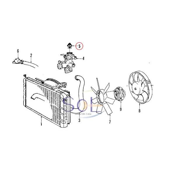 VOLVO ボルボ 240 340 740 760 940 960 サーモスタット 87℃ 273459 出荷締切18時｜solltd｜02