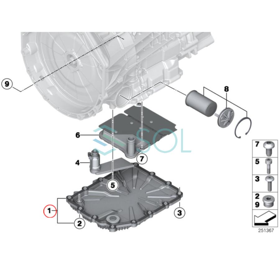 BMW F06 F12 F13 E89 Z4 ATオイルパン 630i 640i 645Ci M6 35i BMW F06 F12 F13 E89 Z4 ATオイルパン 630i 640i 645Ci M6 35i