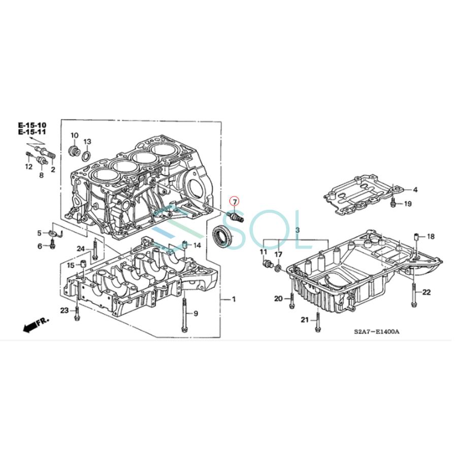 ホンダ S2000(AP1) ノックセンサー 30530-PCX-003 出荷締切18時