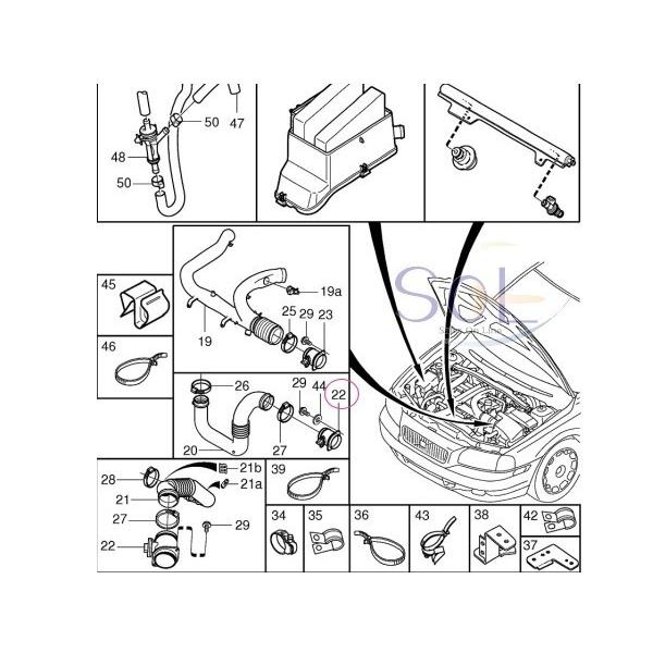 三菱 パジェロ(V88W V98W) エアマスセンサー エアフロメーター 1525A016 MR547077 出荷締切18時｜solltd｜02