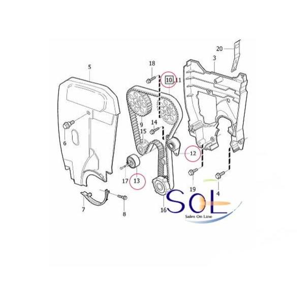 ボルボ VOLVO XC90 XC70 V70 V40 エステート タイミングベルトキット(3 