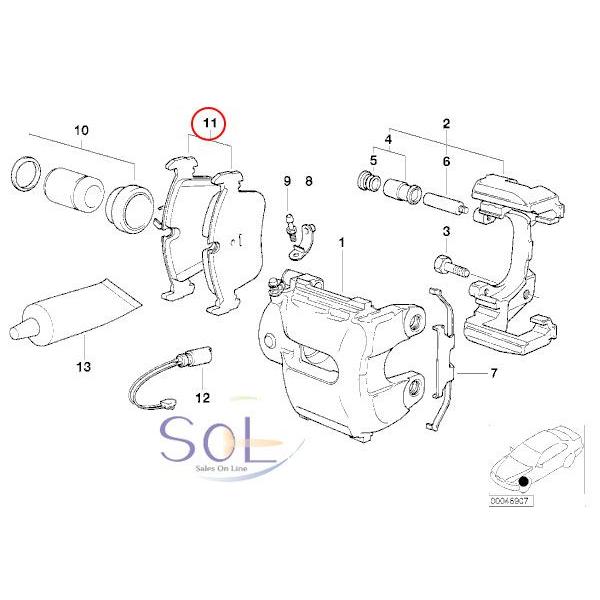 BMW HAPAD BMW フロント ブレーキパッド E36 E46 Z3 E85 Z4 316ti 318i