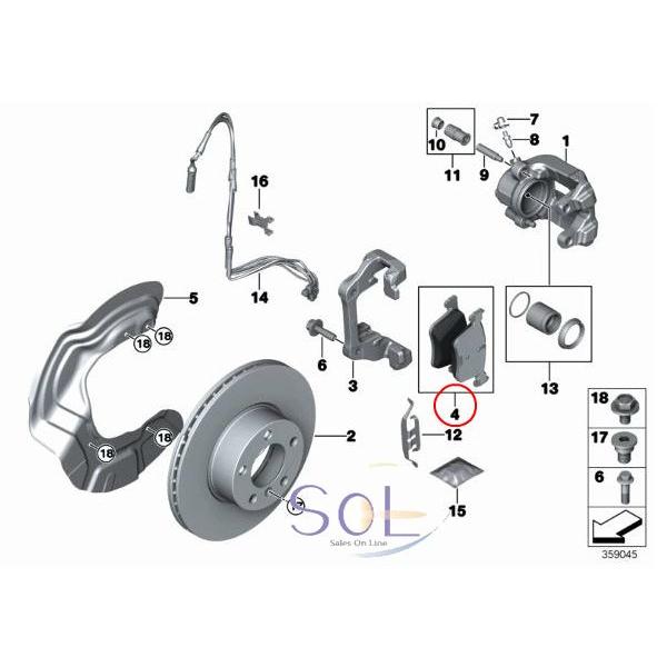 BMW HAPAD BMW フロント ブレーキパッド ブレーキパット 左右セット