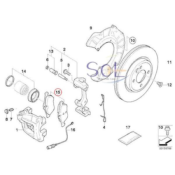 BMW HAPAD MINI フロント ブレーキパッド 左右セット R50 R52