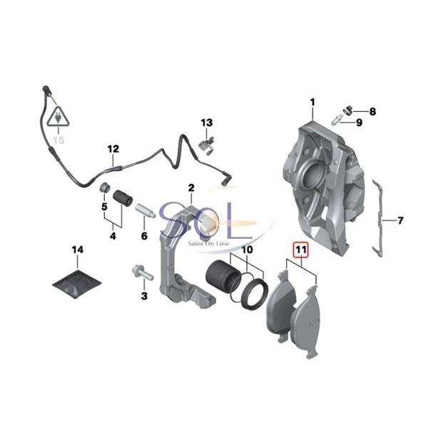 BMW HAPAD BMW フロント ブレーキパッド 左右セット F07 F10 F11 F06