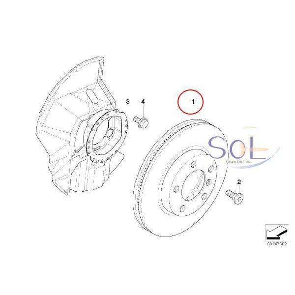 BMW HAPAD BMW Z3 E85 Z4 フロント ブレーキローター ブレーキディスク