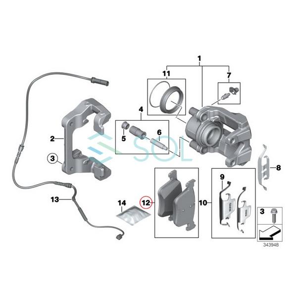 BMW HAPAD BMW フロント ブレーキパッド 左右セット F30 F31 F32 318i