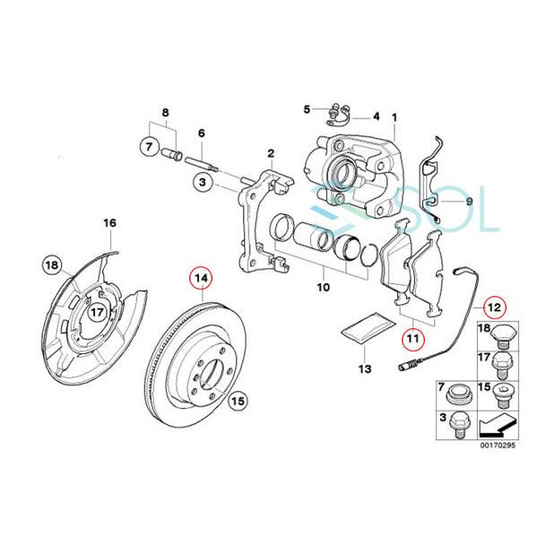 BMW HAPAD リア ブレーキパッド + ブレーキパッドセンサー + ブレーキ