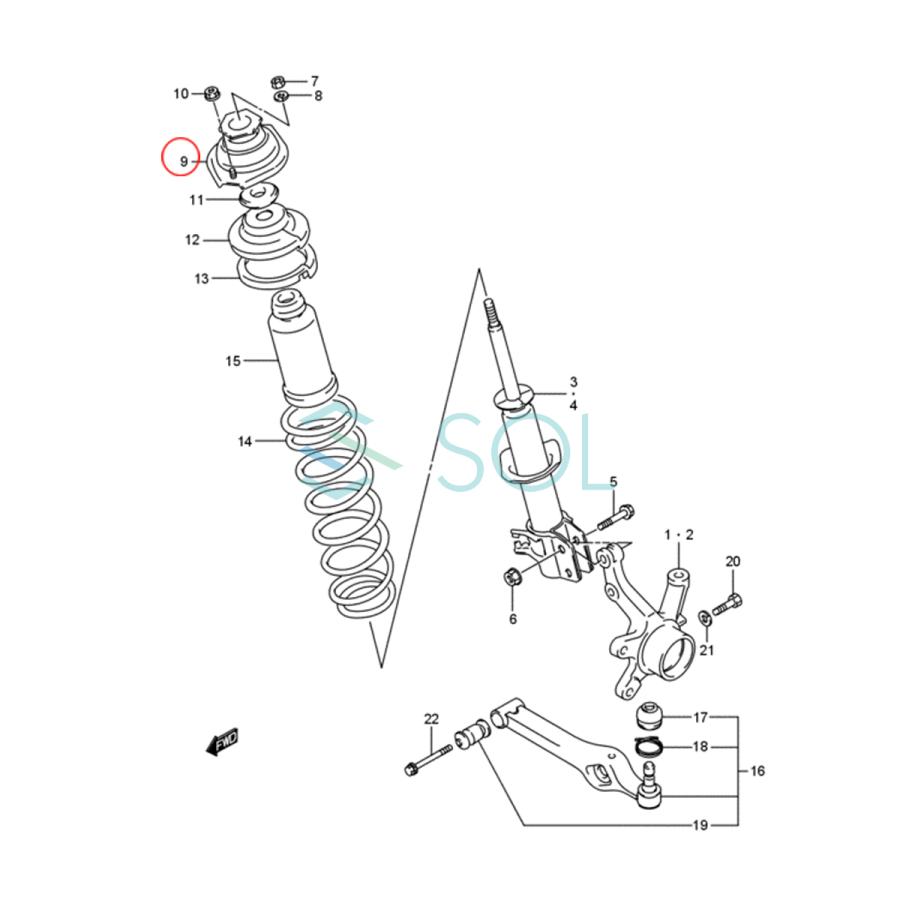 スズキ MRワゴン(MF21S) パレット(MK21S) ツイン(EC22S